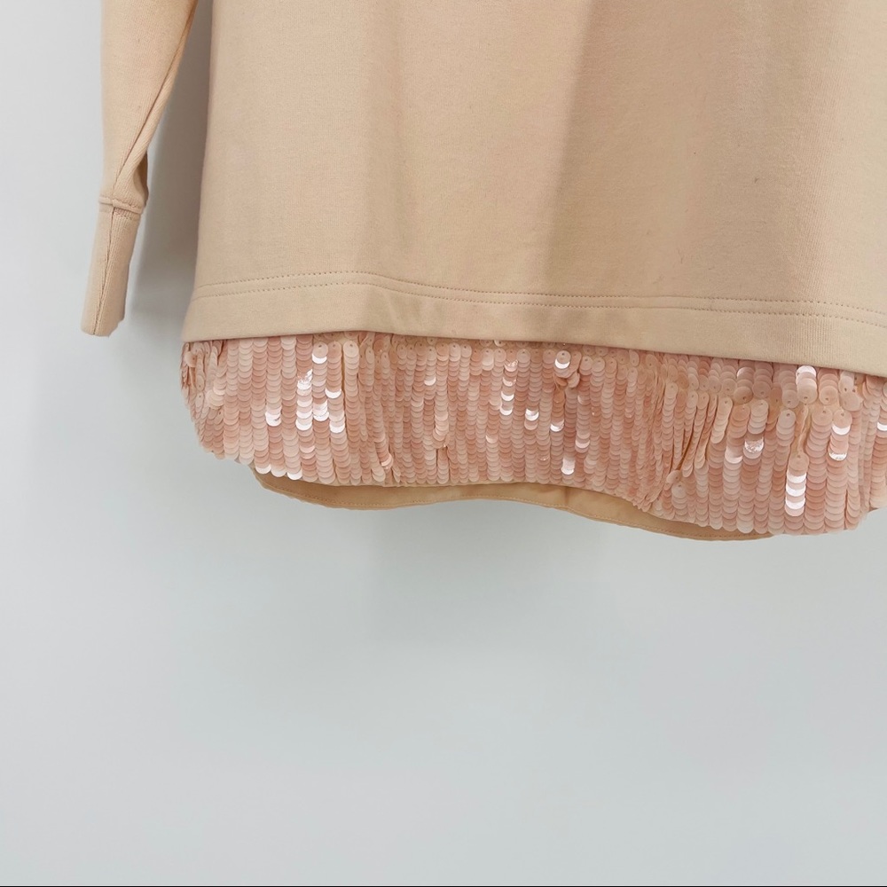 NWT J.Crew Sweatshirt with Sequins - Picture 3 of 5